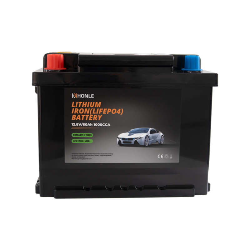 12.8V 60Ah Lithium Iron Phosphate (LiFePO4) Automotive Battery